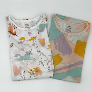 NWT Carter's Girls 2 Piece Nightgown Set